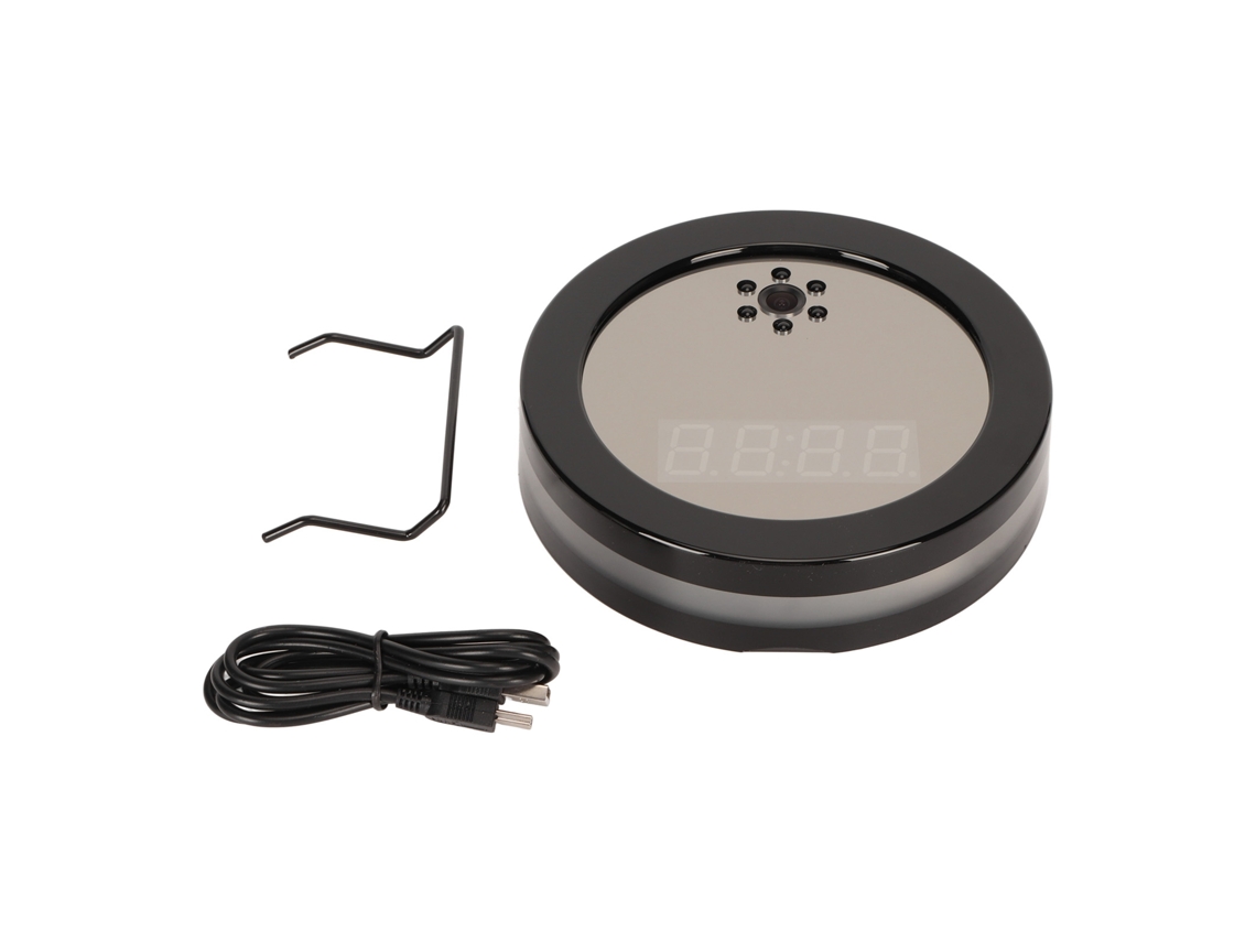 Lâmpada Mesa Inteligente Câmera Wifi 2mp Surveillance