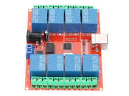 Laxiscreed Módulo De Relé Usb 12v 8 Canais Com Controle Por Computador E Multiplexagem