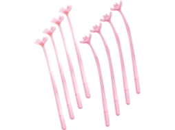 Conjunto De 8 Canetas Em Gel Com Estampa Flor Cerejeira E Pegada