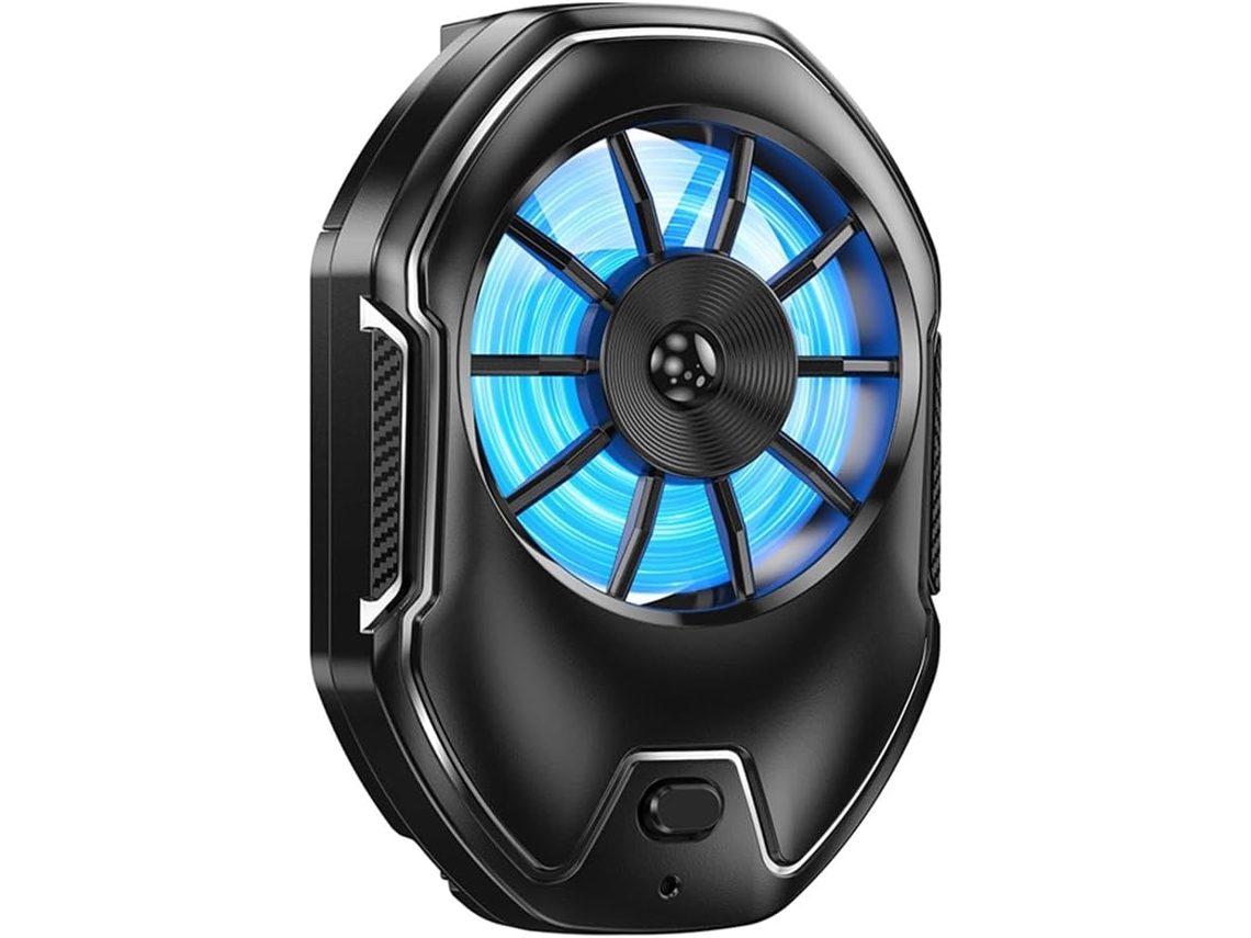 Zywuoy Refrigerador De Telefone Recarregável, Radiador Móvel 650 Mah Com Luz Led, Ventilador Duplo Para Jogos