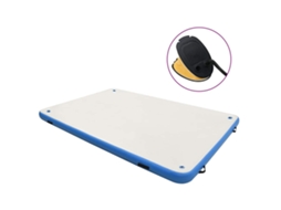 Vidaxl Plataforma Flutuante Insuflável 300x300x15 Cm Azul E Branco