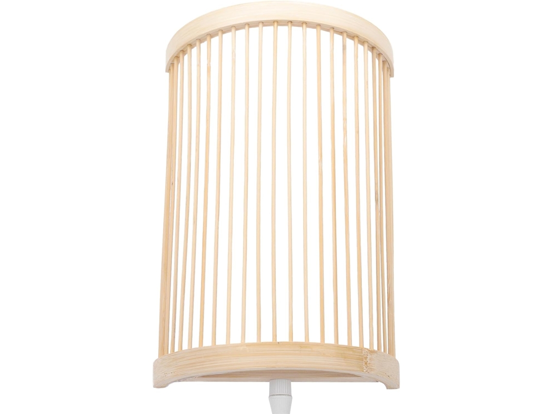 Painel de Parede em Bambu Trançado de 30 Cm, Feito À Mão, Natural, Lâmpada Não Incluída, Decoração de Interiores. SFUSHOS
