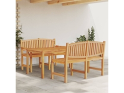 Pcs Conjunto De Jantar Para Jardim Madeira De Teca Maciça Dkd Home Decor