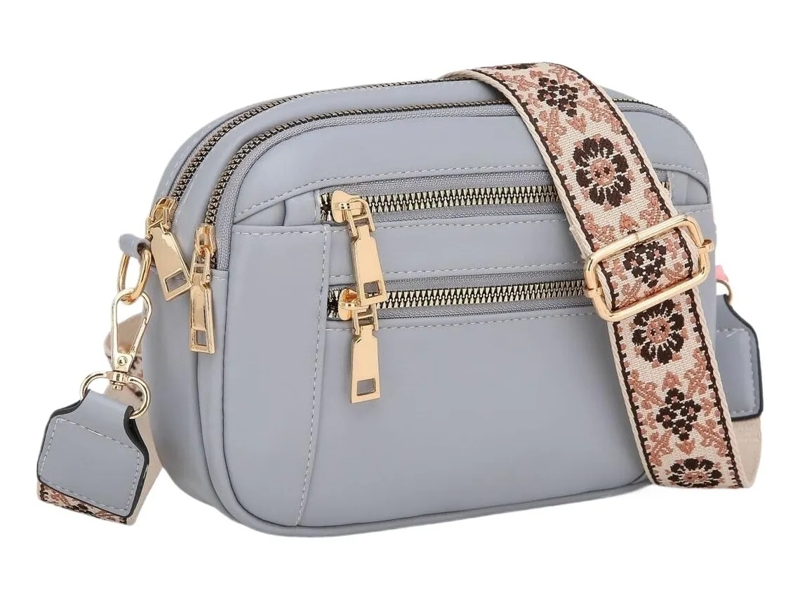 Lurelia Bolsa Transversal Feminina Em Pu Grande Capacidade Impermeável Leve Fecho De Correr Para Festa E Noite
