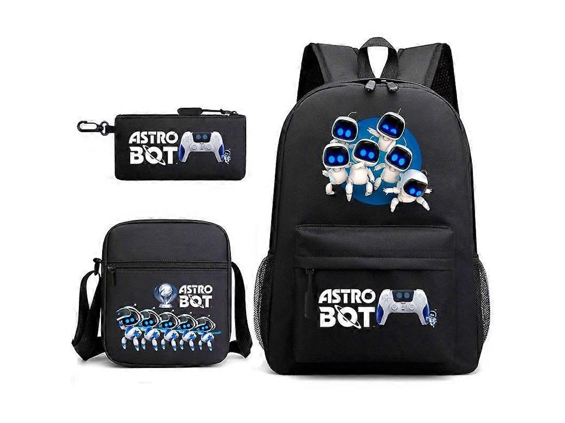 Mochila Escolar Astro Bot Youth Com Robô Espacial Db Aquaforge (3 Unidades)