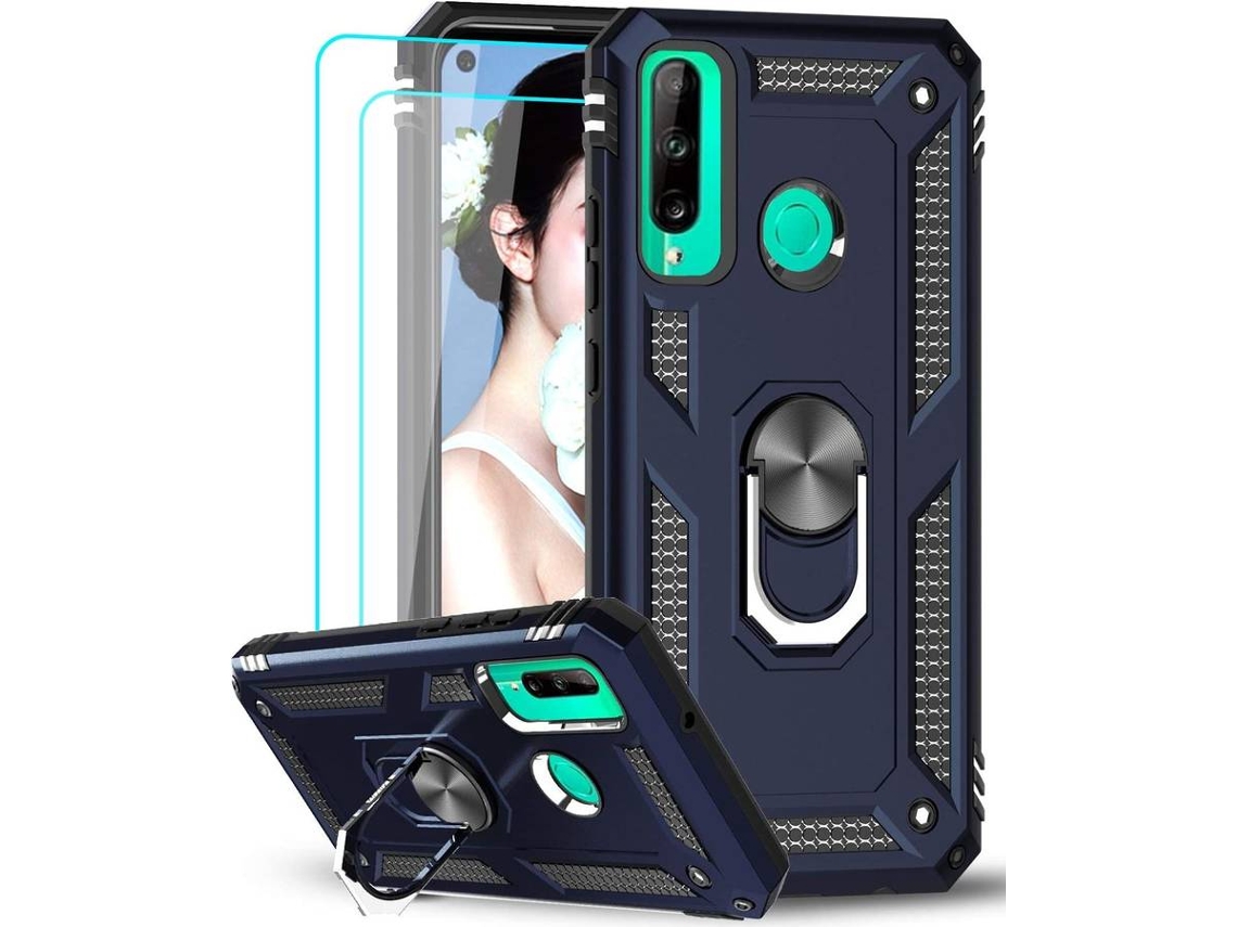 Capa + Película Huawei P40 Lite E HONGWE. Azul