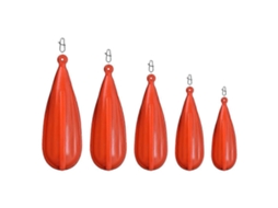 Conjunto de 5 Iscas de Borracha AQUAFORGE para Treino de Arremesso, com Bóias e Acessórios