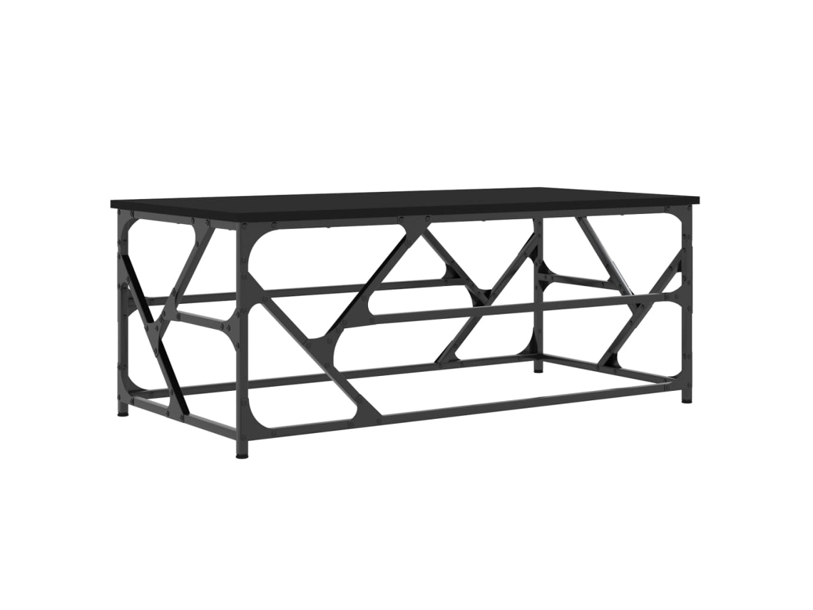 Coffee Table, Coffee Tables Vidaxl Preto Madeira Processada (100 X 50 X 40 Cm)