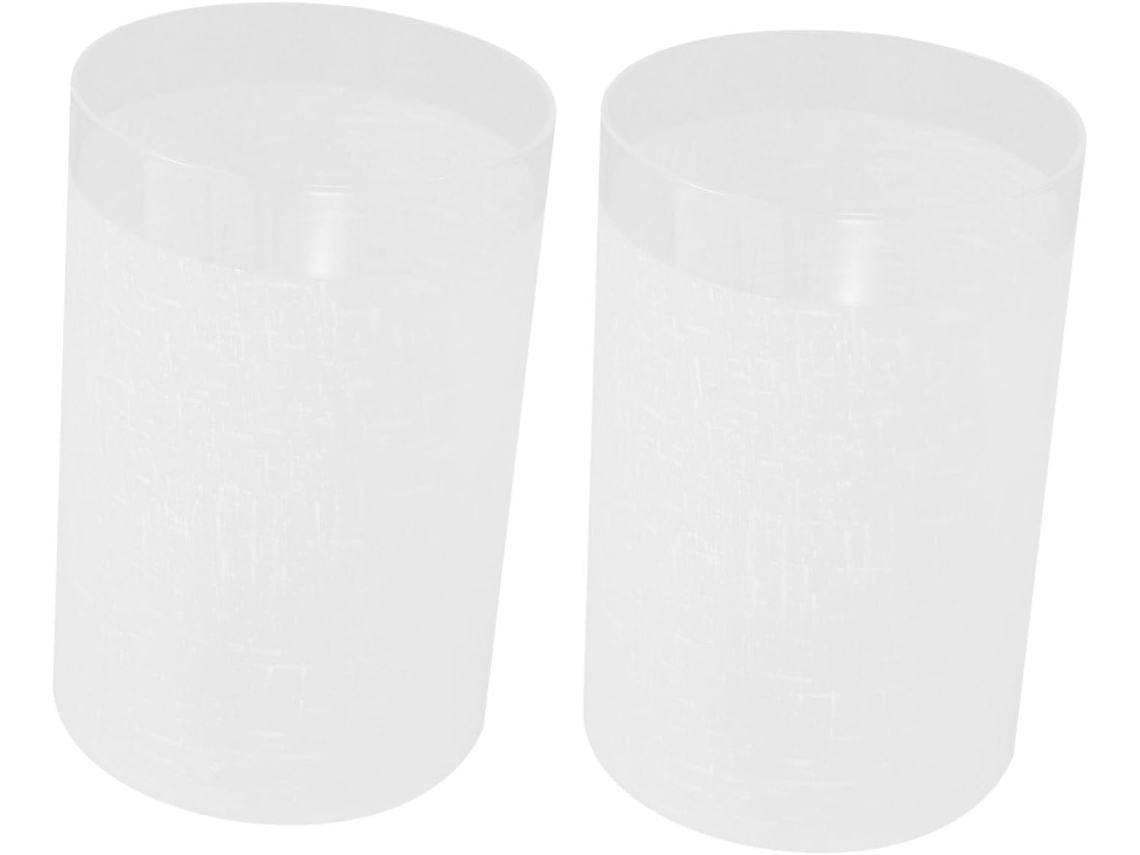 Cúpula Cilíndrica De Vidro Em 2 Peças Para Lustres E Luminárias Pendentes - Substituição Decorativa Para Luminárias.
