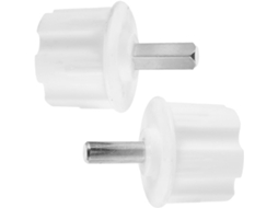 Adaptador De Eixo Quadrado E Redondo Para Toldo, 2 Peças, Branco