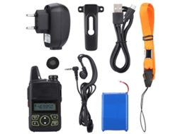 Rádio Mali Walkie Talkie UHF 400‑470MHz para Crianças com Bateria 1500mAh e Lanterna Led