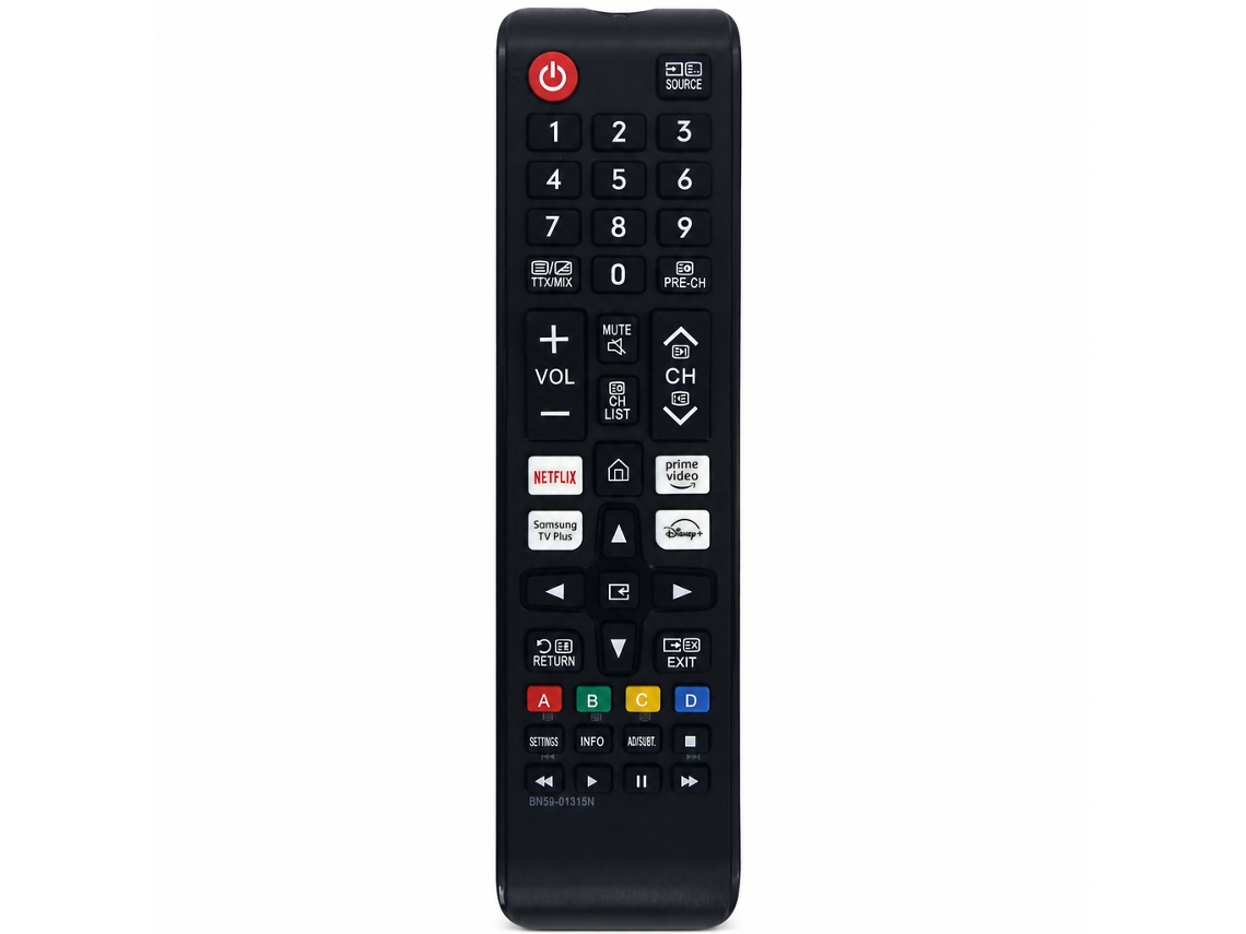 Comando À Distância De Substituição Para Tv Samsung Bn59-01315n Com Botões Netflix, Prime Video E Disney+