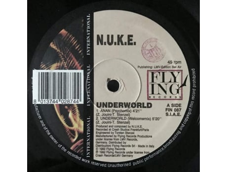 Underworld, N.u.k.e. | Media Condition Very Good | 1 X Vinyl 12 Flying International (vg)