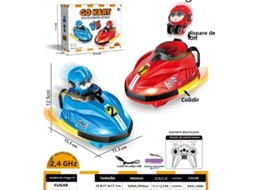 (vermelho E Azul 1) Carrinho De Bate-bate Infantil Com Controle Remoto, Ideal Para Duas Pessoas Brincarem, Jogo Interativo Entre Pais E Filhos.