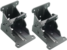 2 Dobradiças Autotravantes Para Pés De Mesa Dobráveis, 90 Graus, Metal Preto