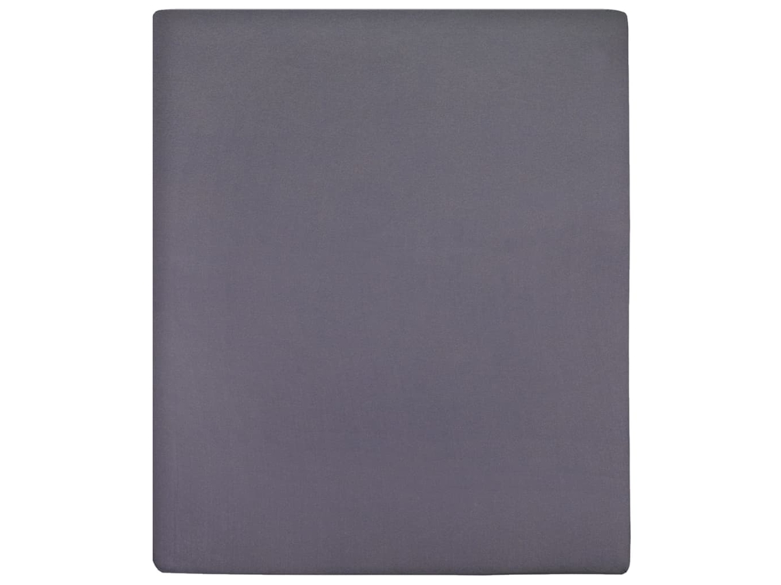Jersey Fitted Sheet, Jersey Fitted Sheets Vidaxl Antracite Algodão (100 X 200 Cm)
