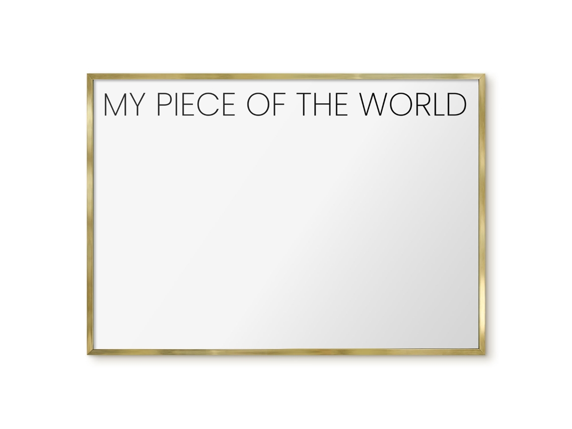 Magnetic Board For Wall My Piece Of The World For The Bedroom Espelharte (100x70 Cm)