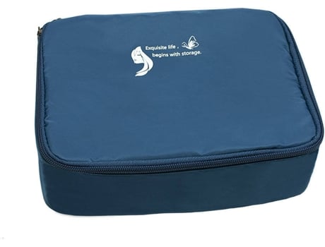 Mala de Maquilhagem ESTORE Azul (24x19x10 cm)