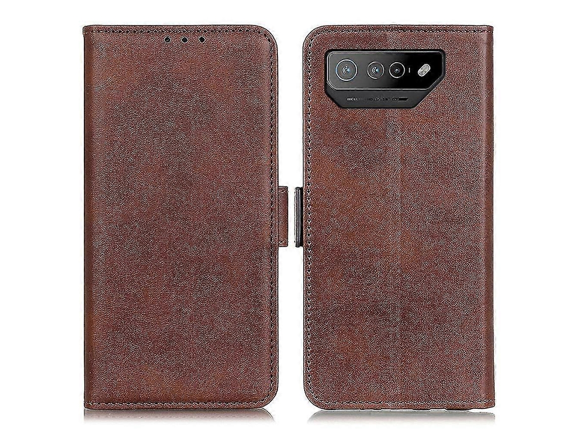 Capa Para Asus Rog Phone 7 Ultimate 5g/rog Phone 7 5g Com Textura De Couro Bovino.