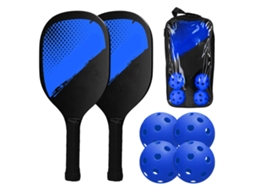 Conjunto de 2 Raquetes de Pickleball com 4 Bolas e Bolsa | S/MARCA