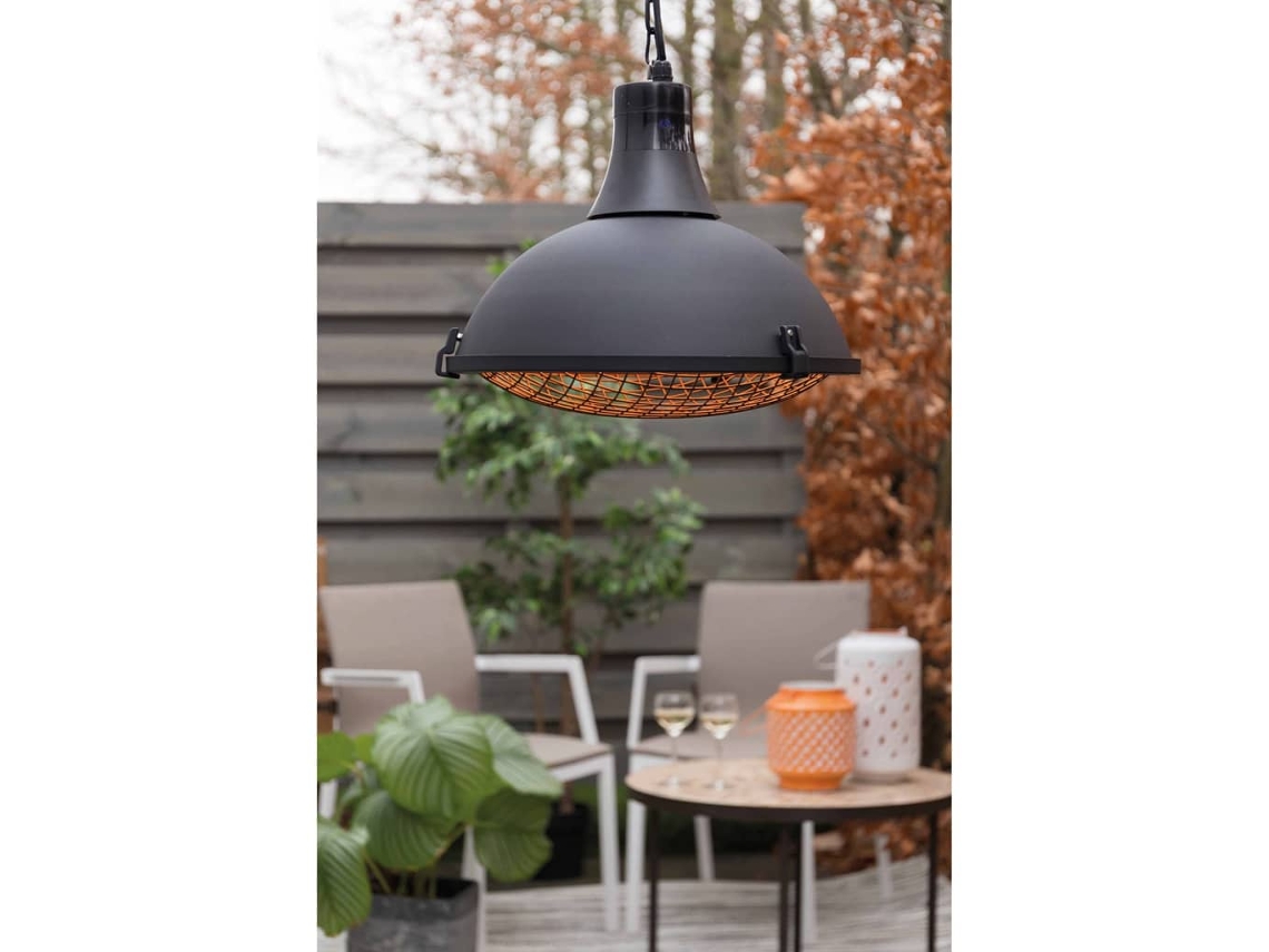 Sunred Aquecedor suspenso Indus II 2100W halogéneo preto