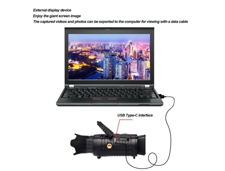 Eif Visão Noturna Monocular Infravermelho Visão Noturna Monocular Infravermelho Night Vision Filmadora 1080P Zoom FDIT