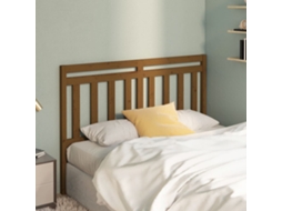 Vidaxl Cabeceira De Cama 126x4x100 Cm Pinho Maciço Castanho Mel