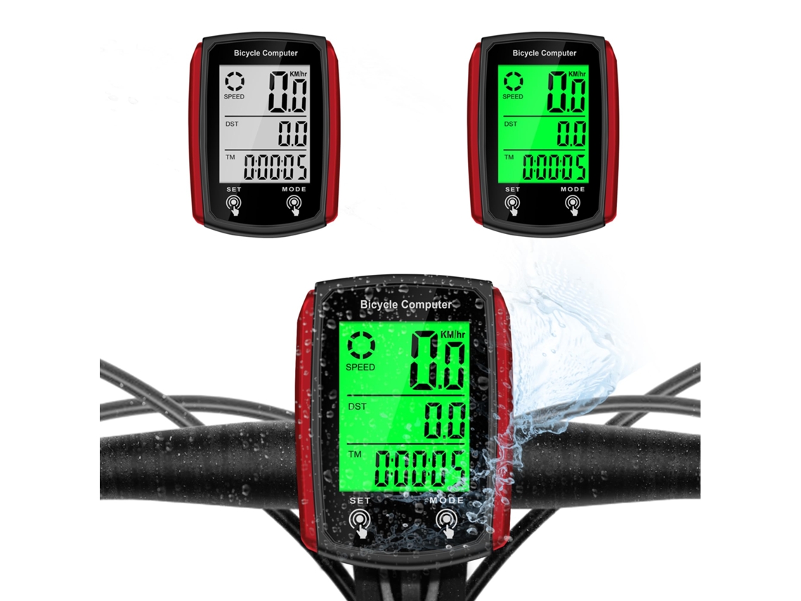 Ciclocomputador Para Bicicleta, Lcd, Velocímetro