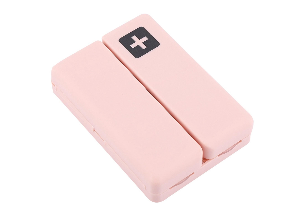 Porta Comprimidos Magnético Dobrável Com 7 Compartimentos Nostalgia88 (rosa)