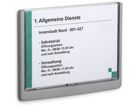 Suporte para Avisos DURABLE 486637 (Plástico)