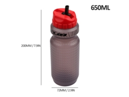 Garrafa de Água para Bicicleta Silicone Leakproof 650ml para Ciclismo Corrida Camping Fitness S/MARCA