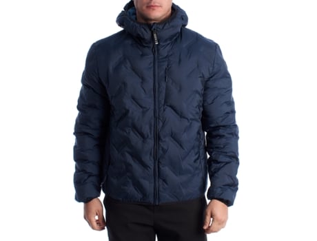 Blusão De Homem Us Polo Assn Acolchoada Capuz Poliéster Azul (54)