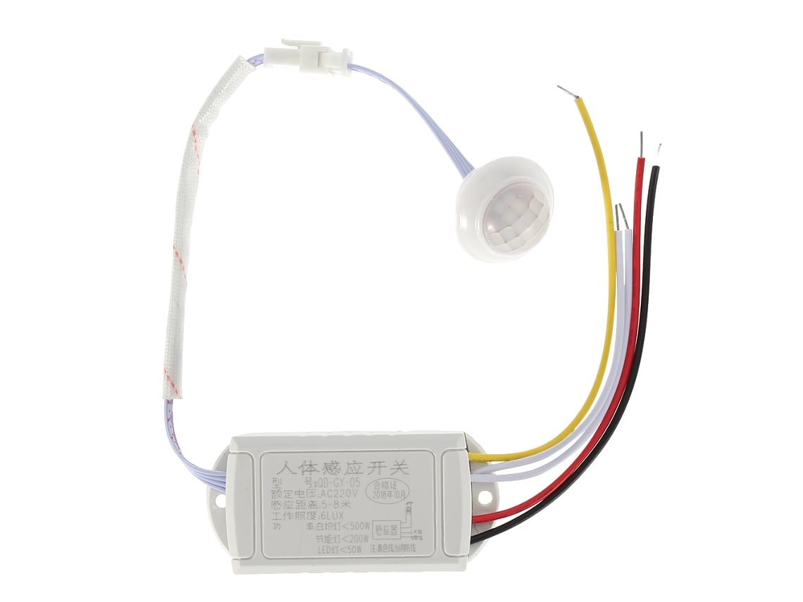 2026 interruptor de Sensor de Inducción de Cuerpo Humano Infrarrojo Pequeño Ajustable 220v para Luces Y Lámparas