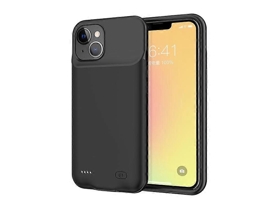 Capa Com Carregador De Bateria Recarregável A88s 6000mah, Material Abs+tpu, Compatível Com Iphone 13 Mini 5,4 Polegadas, Preta