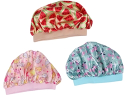 Conjunto De 3 Toucas De Cetim Para Dormir, Para Meninos E Meninas, Cobertura Total Da Cabeça, Seguras.