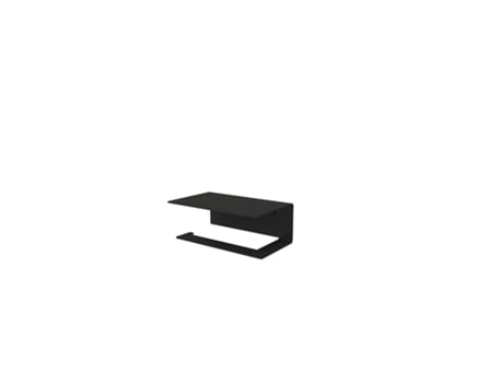 Suporte de Papel Higiénico Berno S Preto Esquerda FINK 14x5x9 cm