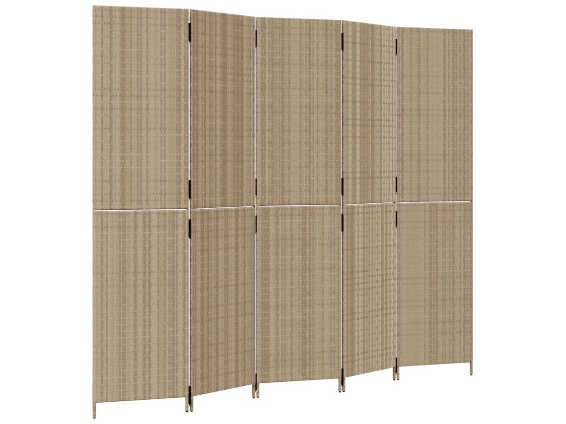 Room Divider, Room Dividers Vidaxl Bege Rattan / Vime (245 X 200 Cm)