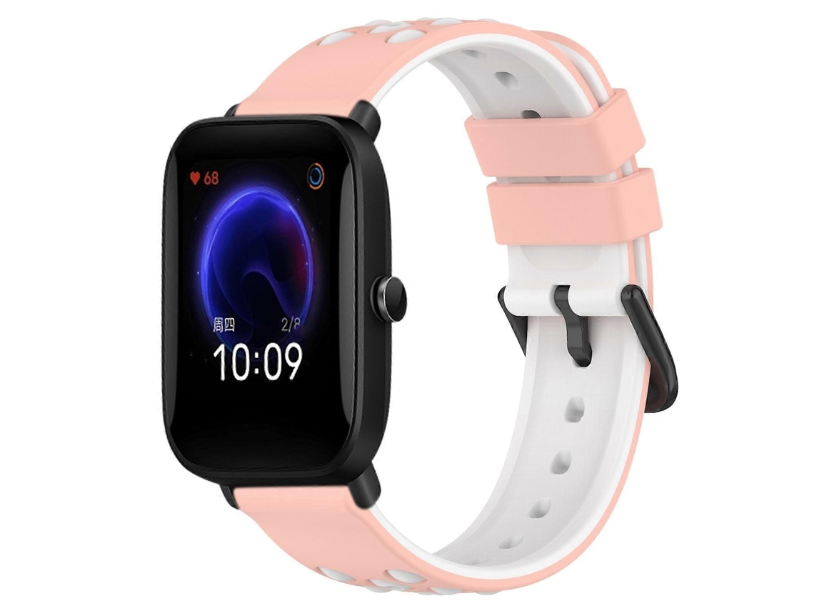 Pulseira De Silicone Poroso Bicolor De 20 Mm Para Amazfit Pop