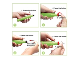 Máquina De Lixar Unhas Elétrica Com 2 Velocidades Ferramenta De Manicure E Pedicure Em Plástico Verde