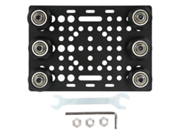 Placa De Pórtico Para Impressora 3d Em Alumínio Com Superfície Anodizada Preta E Polia De 0, 8 A 3, 1 Polegadas