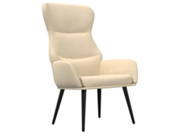 Relaxing Chair, Relaxing Chairs Vidaxl Creme Tecido