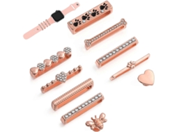 10 Anéis Decorativos Para Pulseiras De Relógio Com Tachas Decorativas Para Pulseiras De Relógio Inteligente De Silicone. Olysi Shop