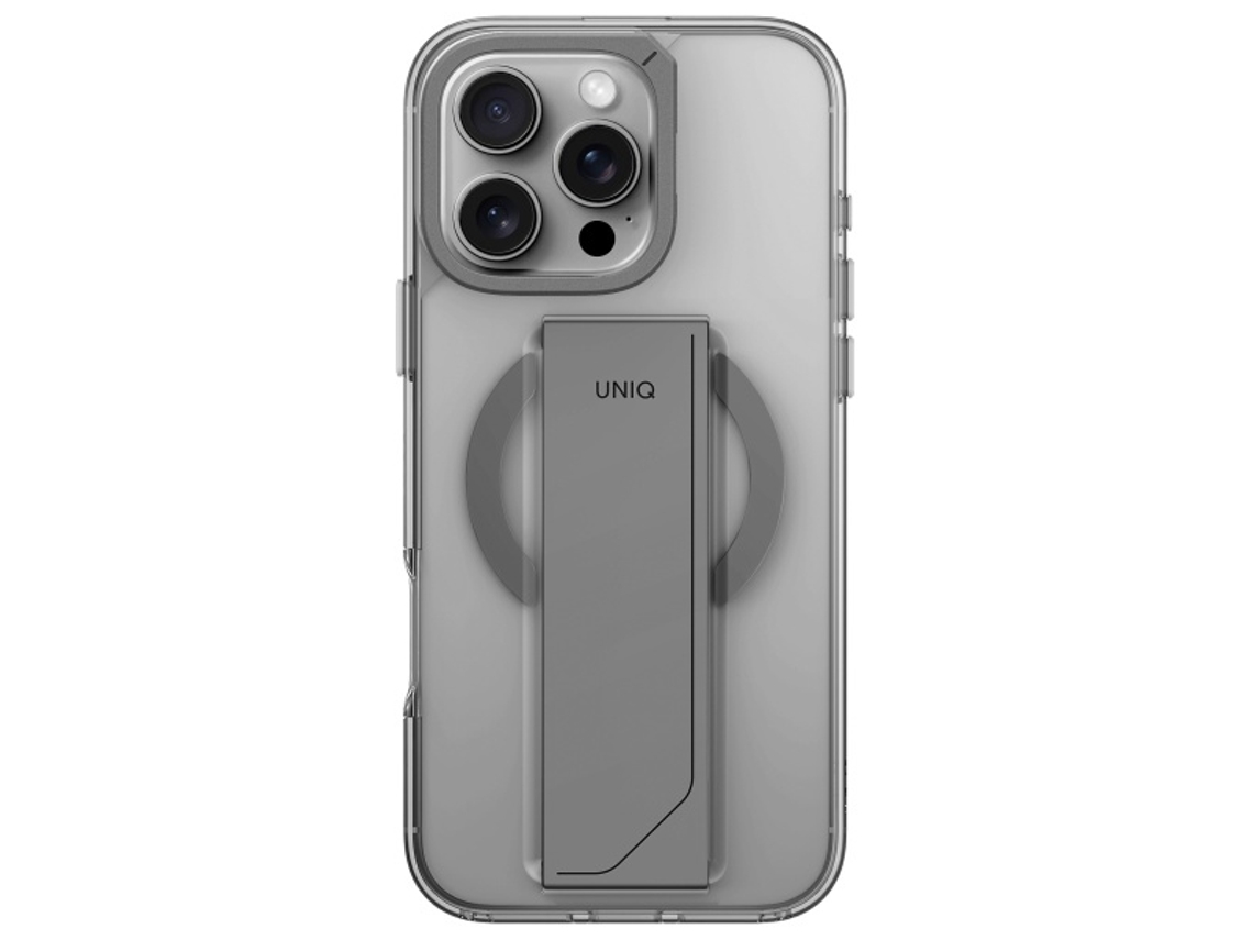 Capa Brilhante para iPhone 16 Pro Max UNIQ Pele Sintética Transparente