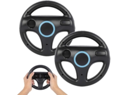 Volante Para Controle De Wii Compatível Com Controle De Mario Kart Hengjian (2 Unidades)