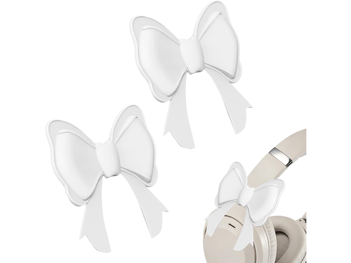 Lurelia Acessório Decorativo Para Auscultadores, Laço 3d Silicone, Para Estudo E Escritório, Ajuste Universal