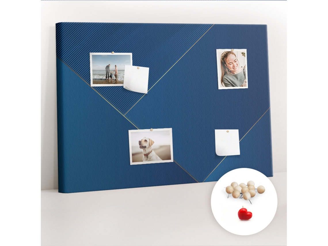 Quadro De Cortiça Com Impressão Abstração Decorativa Para A Sala De Estar Espelharte (100x70 Cm)