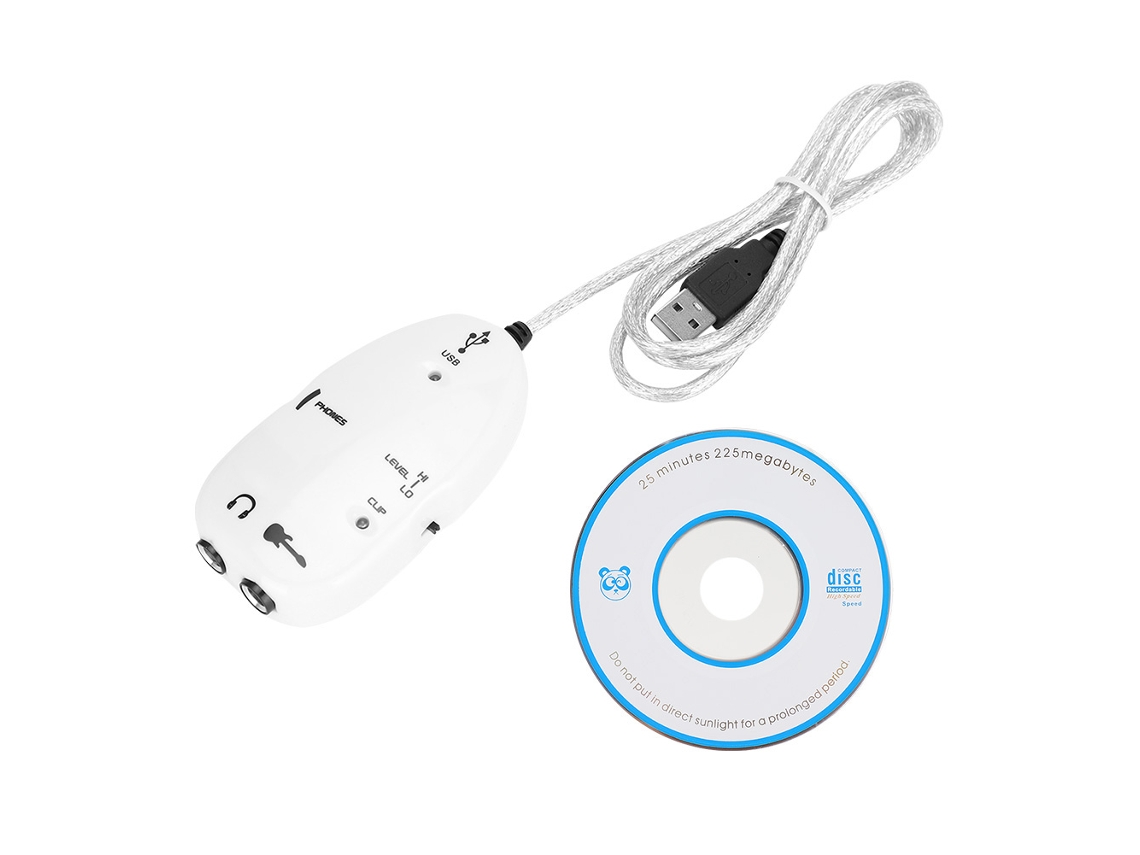 Cabo Usb Guitarra LAXISCREED com Fone Velocidade Variável