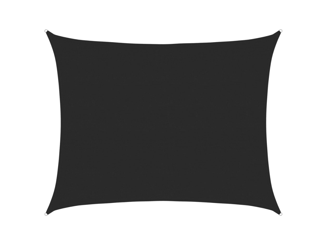 Toldo vela VIDAXL Preto (6x7 m)