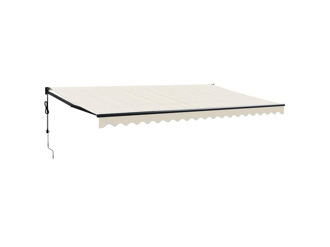Toldo Retrátil Automático 5x3 M Cor Creme MAISON EXCLUSIVE
