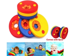 Braçadeiras De Natação Para Crianças, 6 Braçadeiras Para Bebês, Braçadeiras De Golfinho, Feitas De Espuma, Discos Flutuantes Para -aquaforge